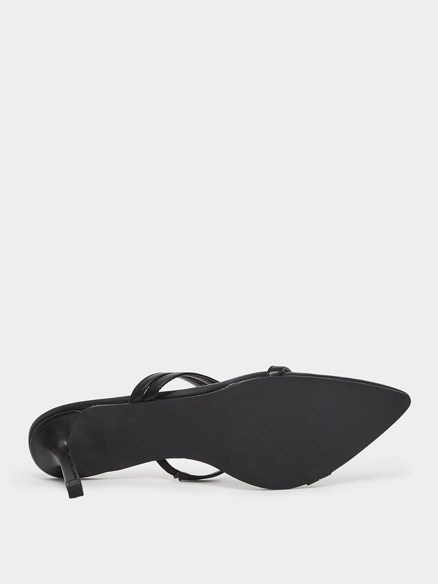 Tosca Black Strappy Sandals