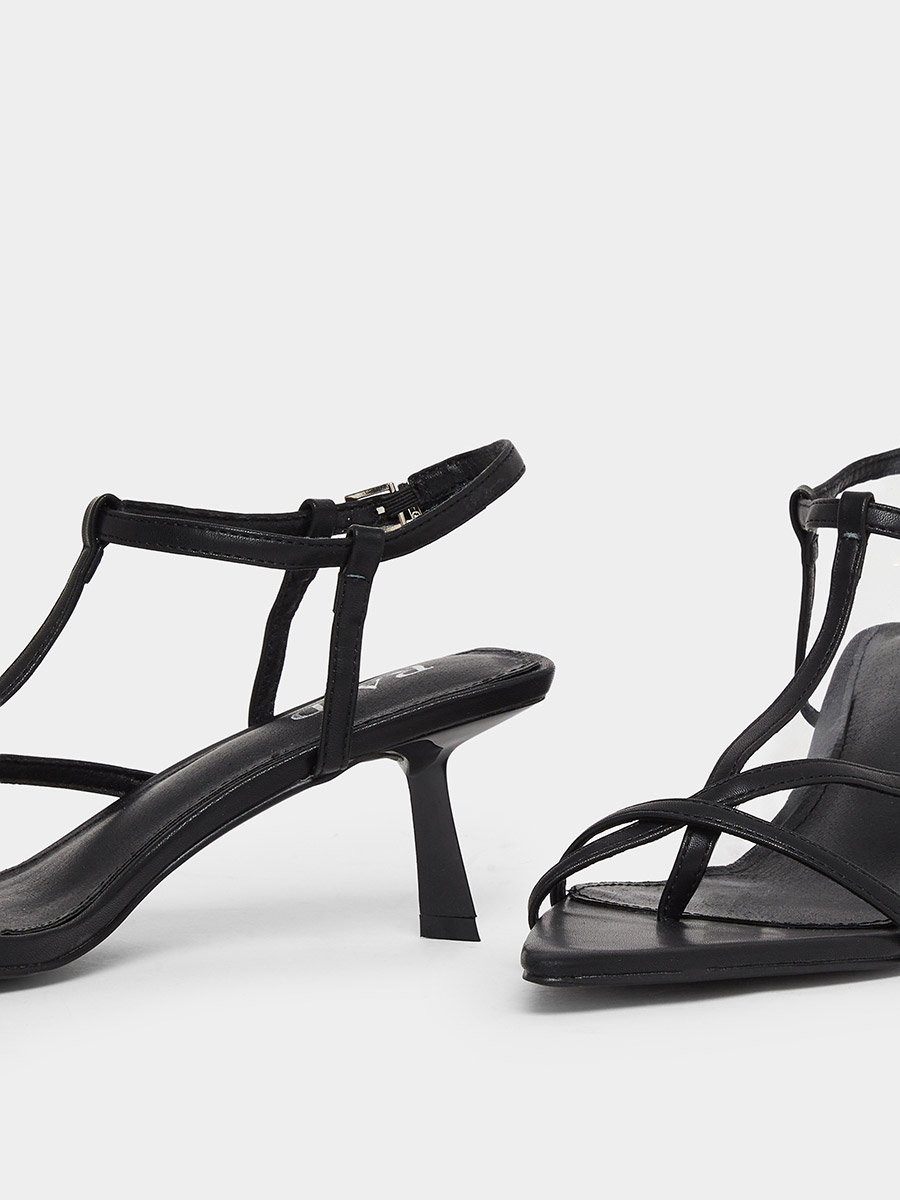 Layne Pointed Toe T-Bar Strap Sandals