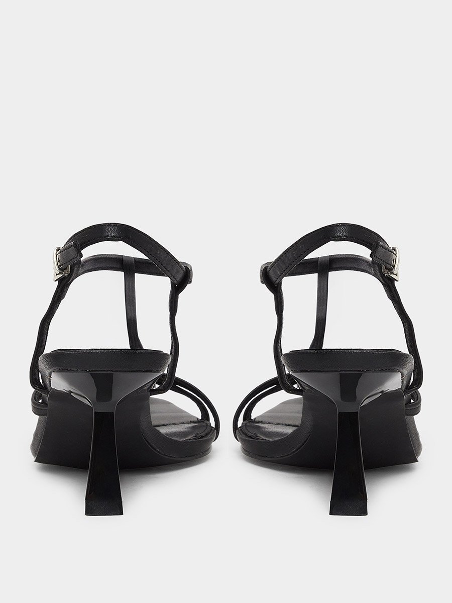Layne Pointed Toe T-Bar Strap Sandals