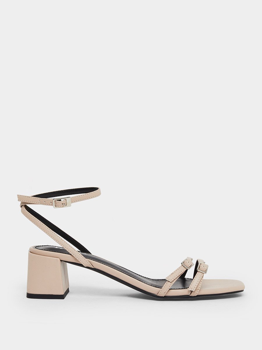 Zinia Block Heel Sandals with Ankle Strap