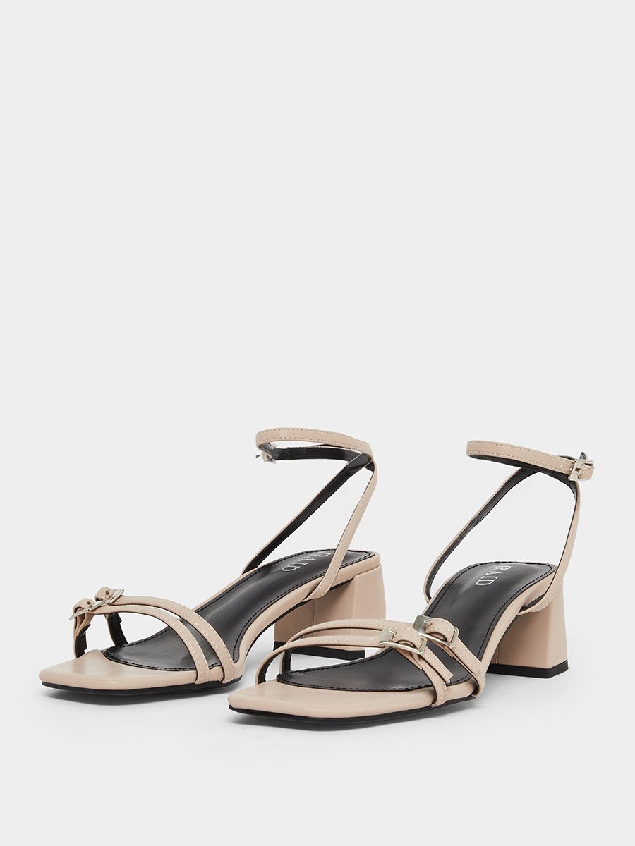 Zinia Block Heel Sandals with Ankle Strap