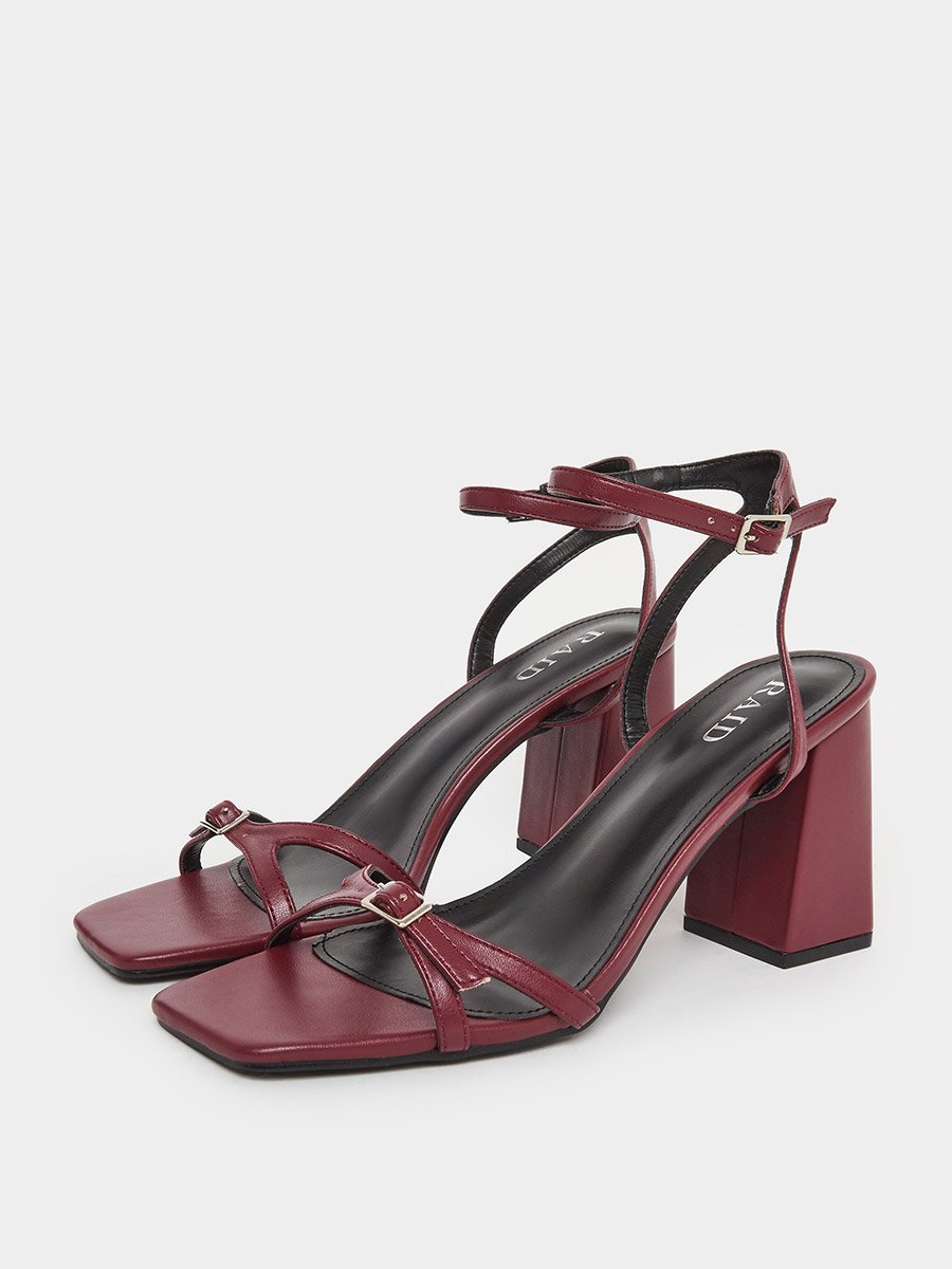 Ilaa Block Heel Sandals with Buckle Detail