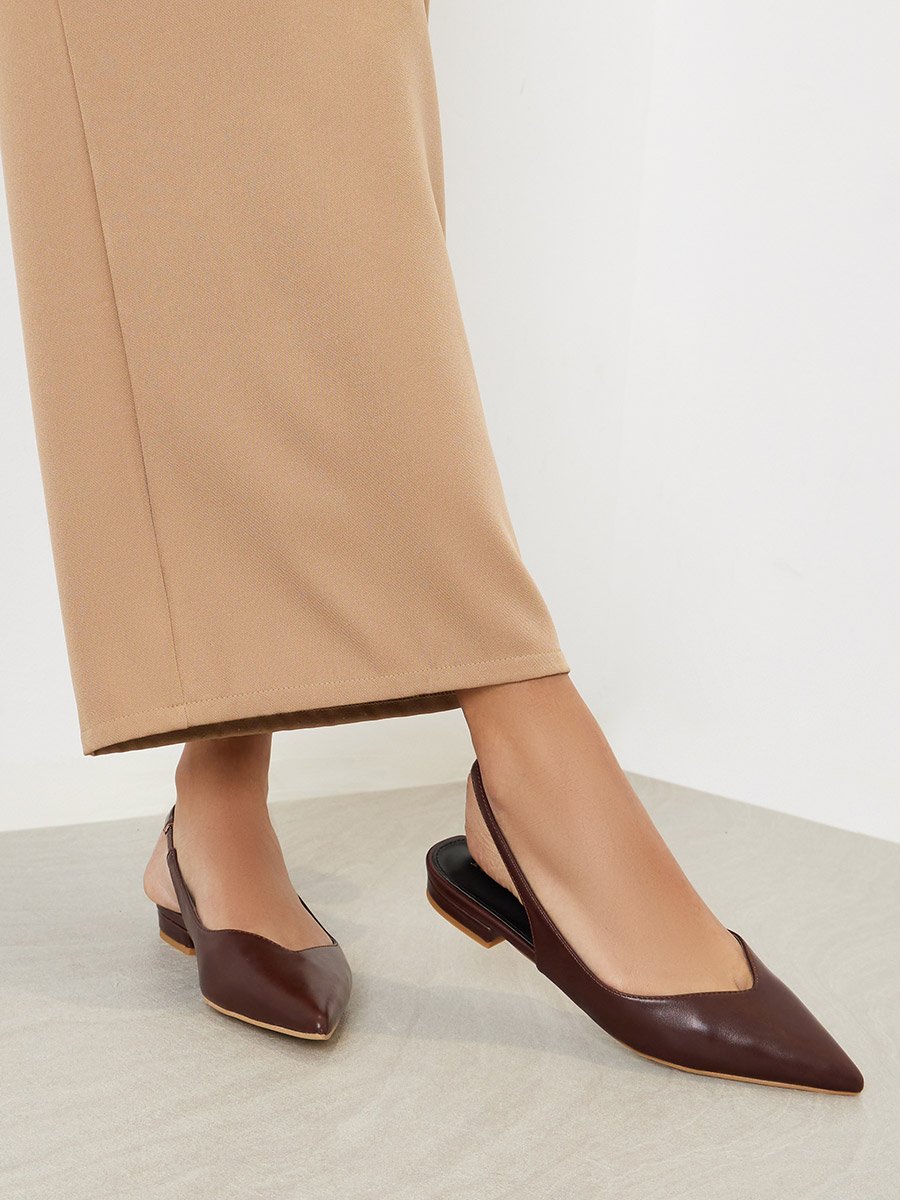 Alka Slingback Flat Mules