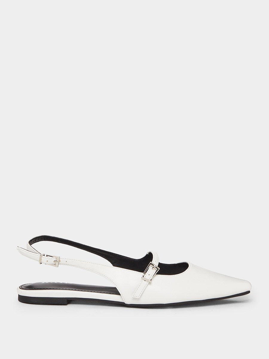 Casta Slingback Buckle Flat Mules