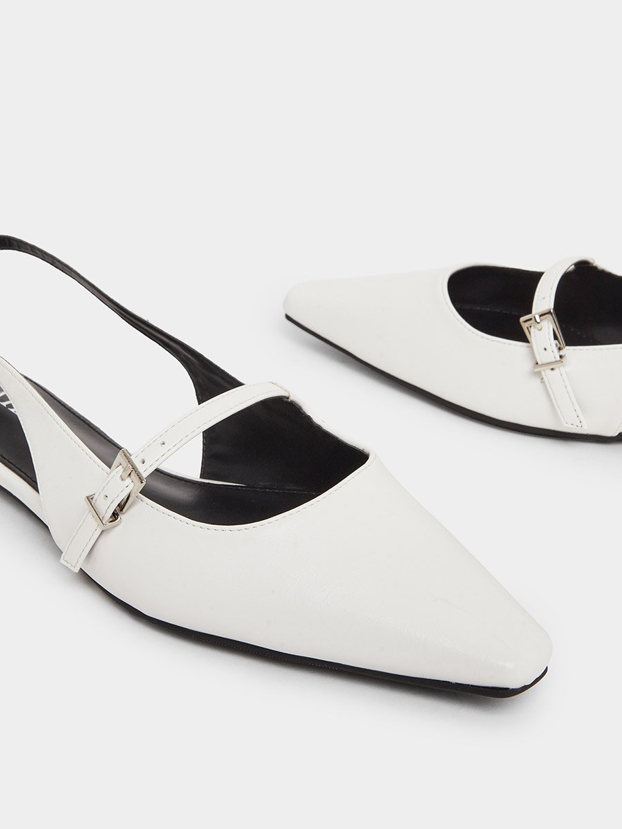 Casta Slingback Buckle Flat Mules