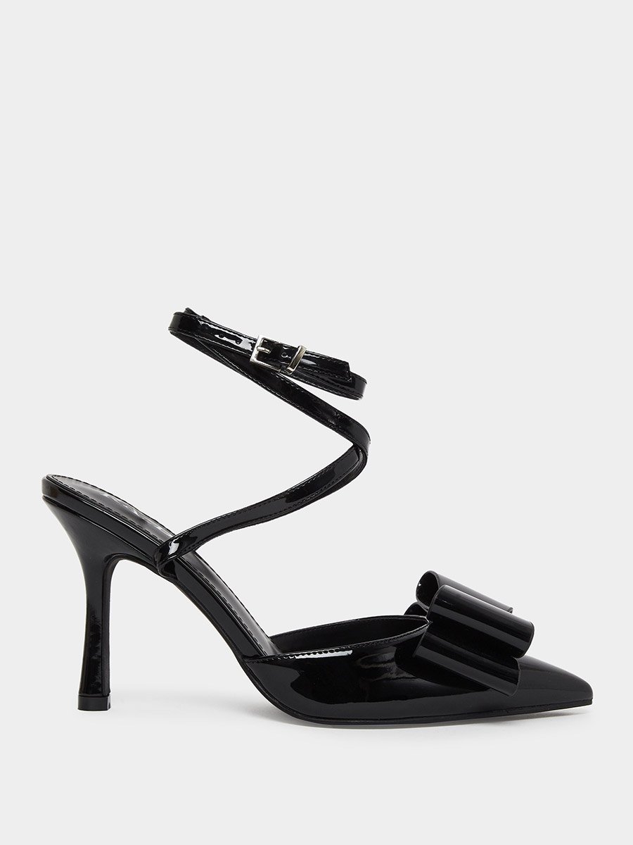 Myrna Heeled Shoes with Bow Detail
