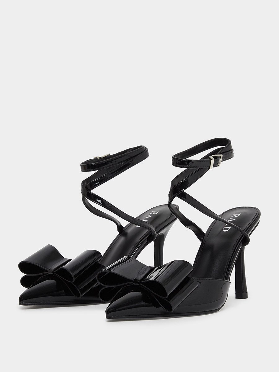 Myrna Heeled Shoes with Bow Detail