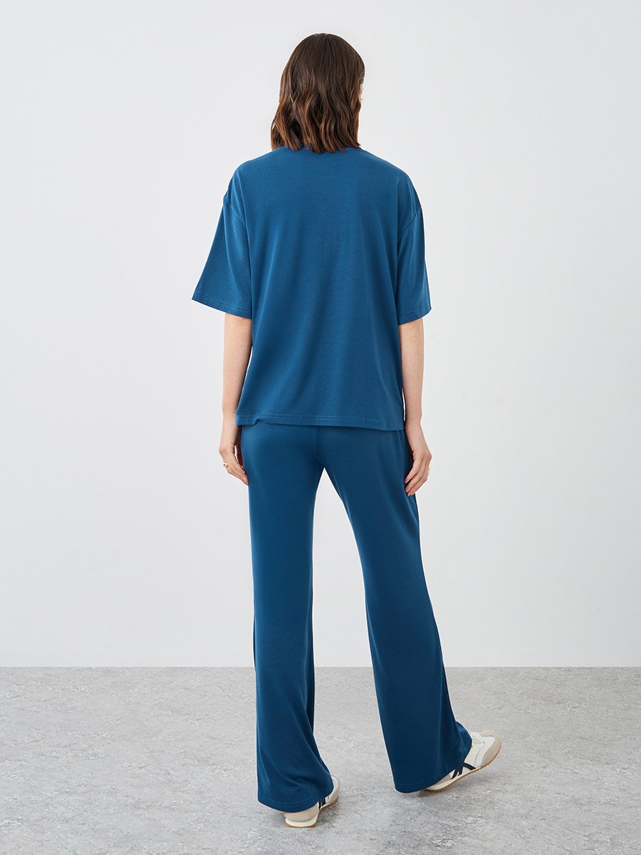 Slogan Print Relaxed Fit Top and Joggers Co-Ords