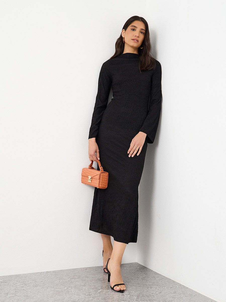maxi dress kuwait Beige Angel Sleeve Belted Maxi Dress For Women at Kuwait