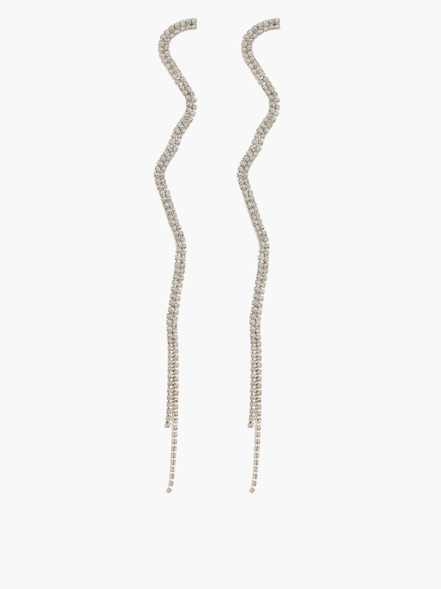 Stone Embellished Dangling Earrings with Pushback Closure