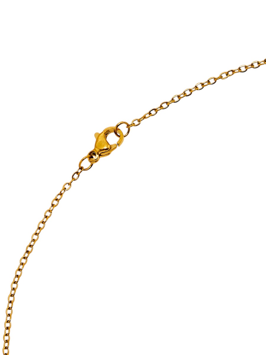 Aquarius Pendant Chain Necklace with Lobster Clasp Closure