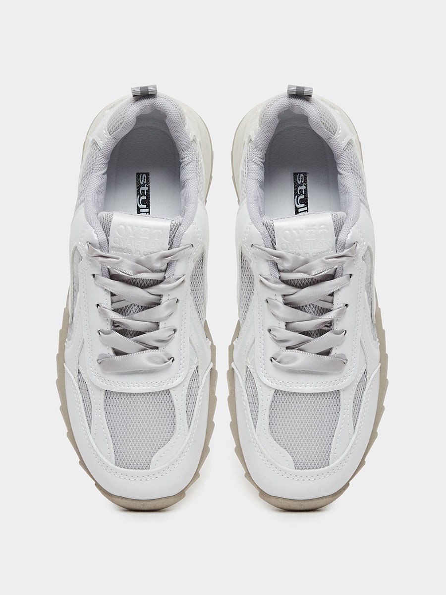 Panelled Lace Up Sneakers