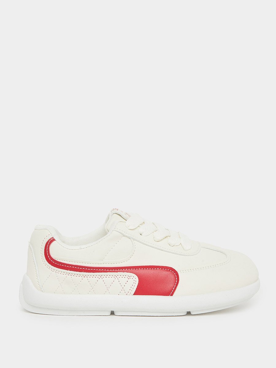 Panelled Lace Up Sneakers