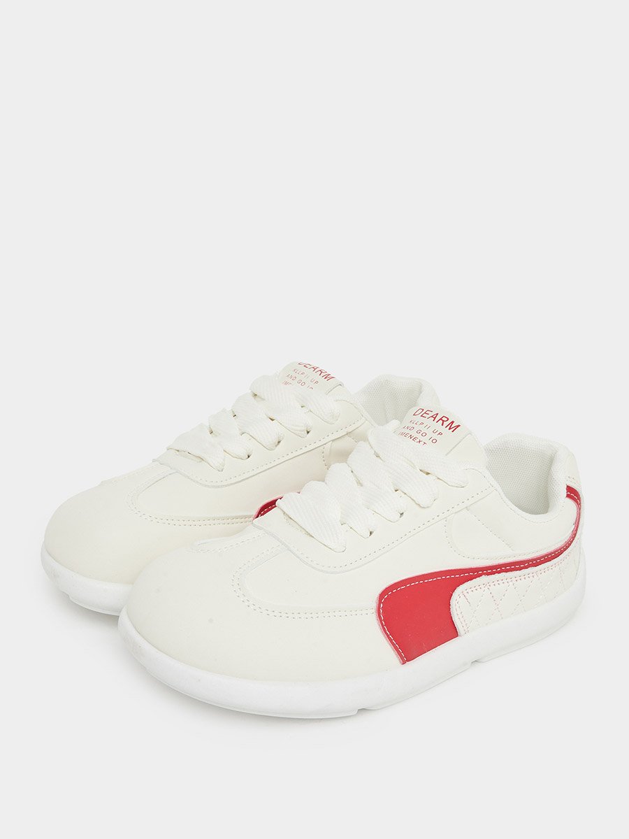 Panelled Lace Up Sneakers
