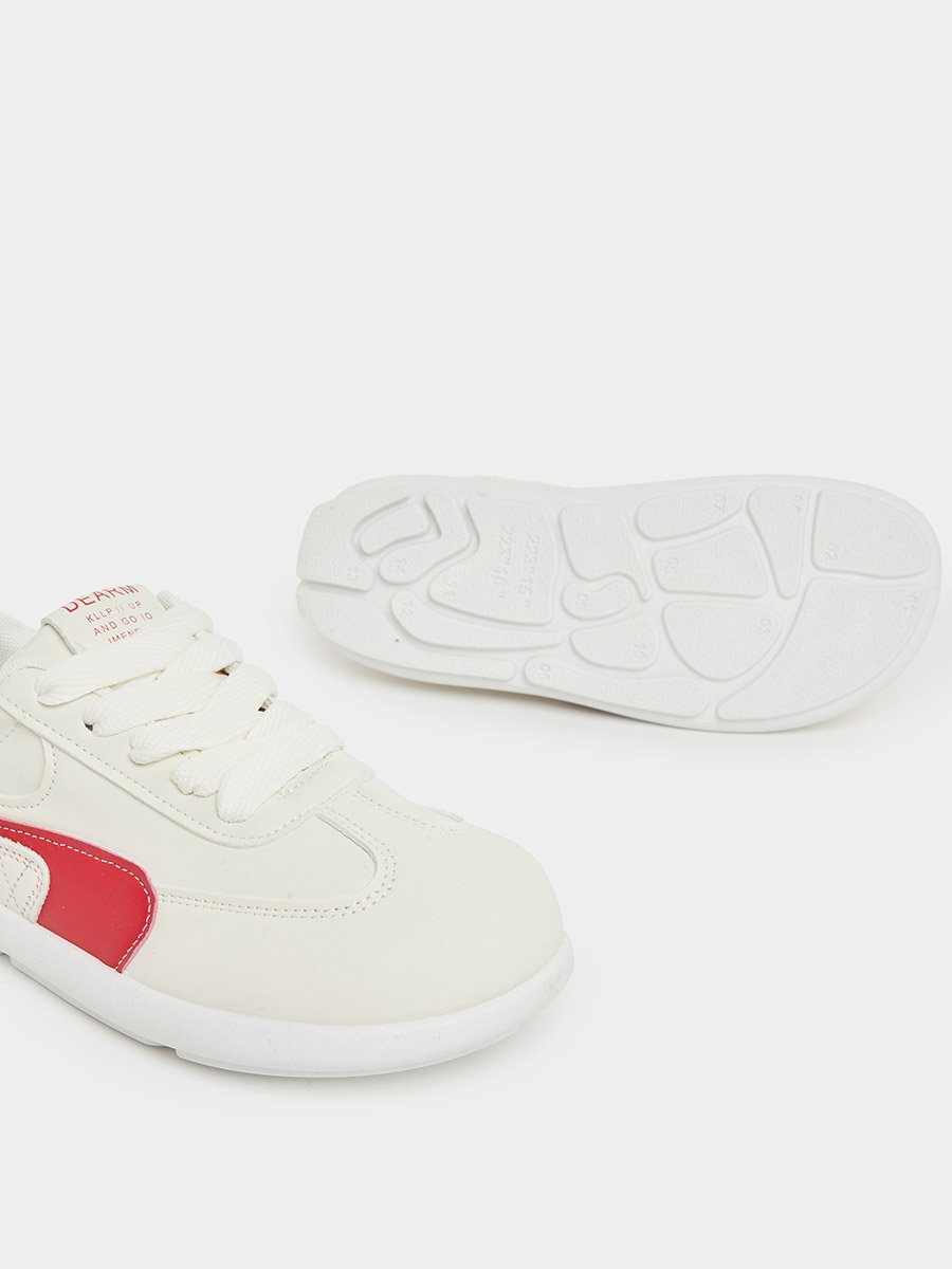 Panelled Lace Up Sneakers