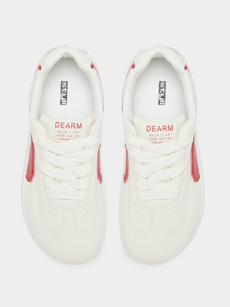 Panelled Lace Up Sneakers