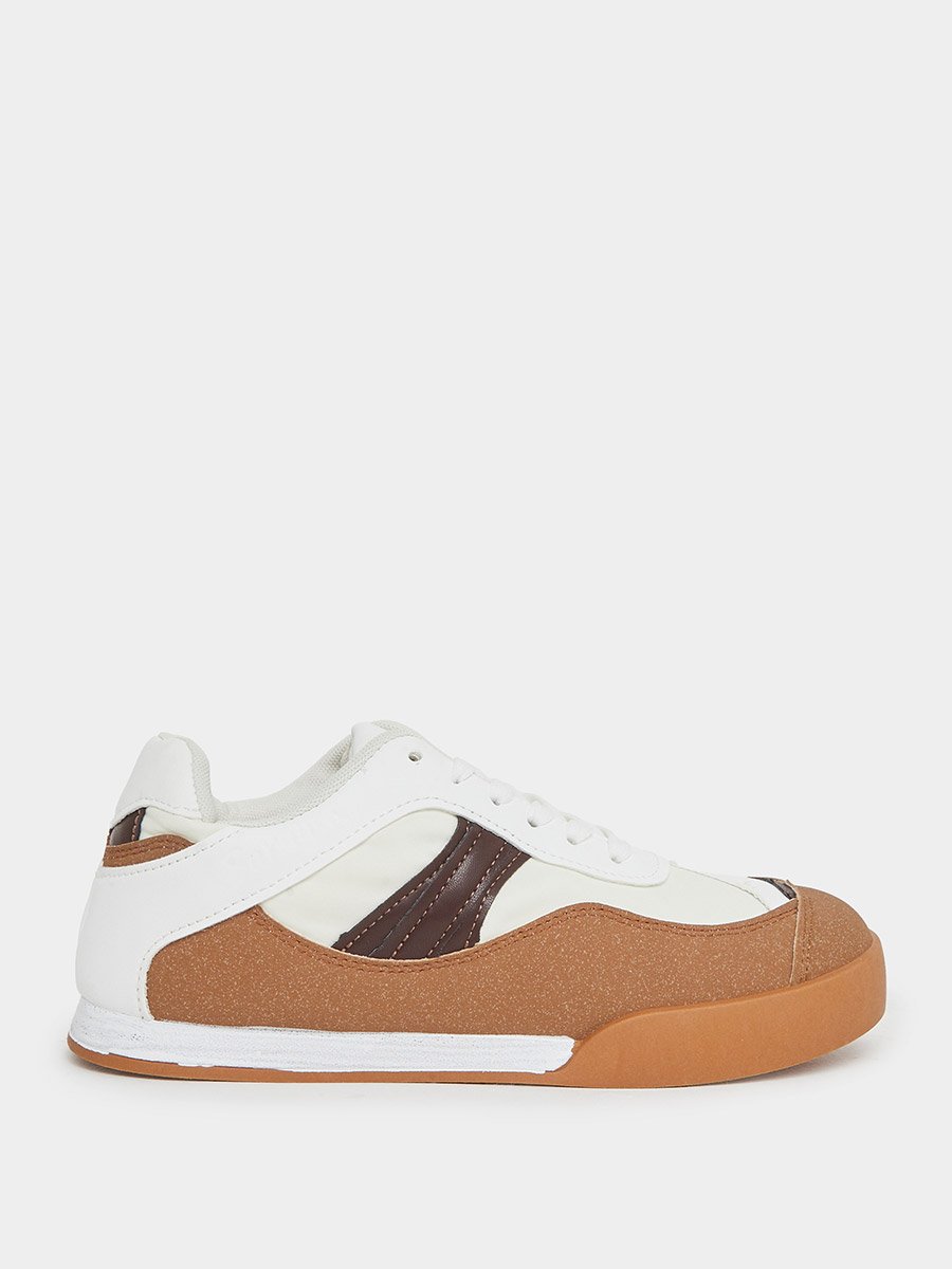 Color Block Lace Up Sneakers