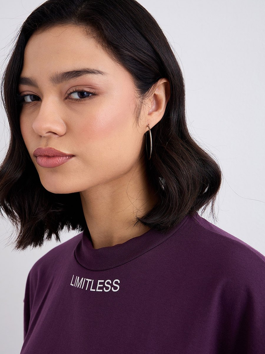 Women Relaxed Fit T-Shirt and Wide Joggers Co-Ords