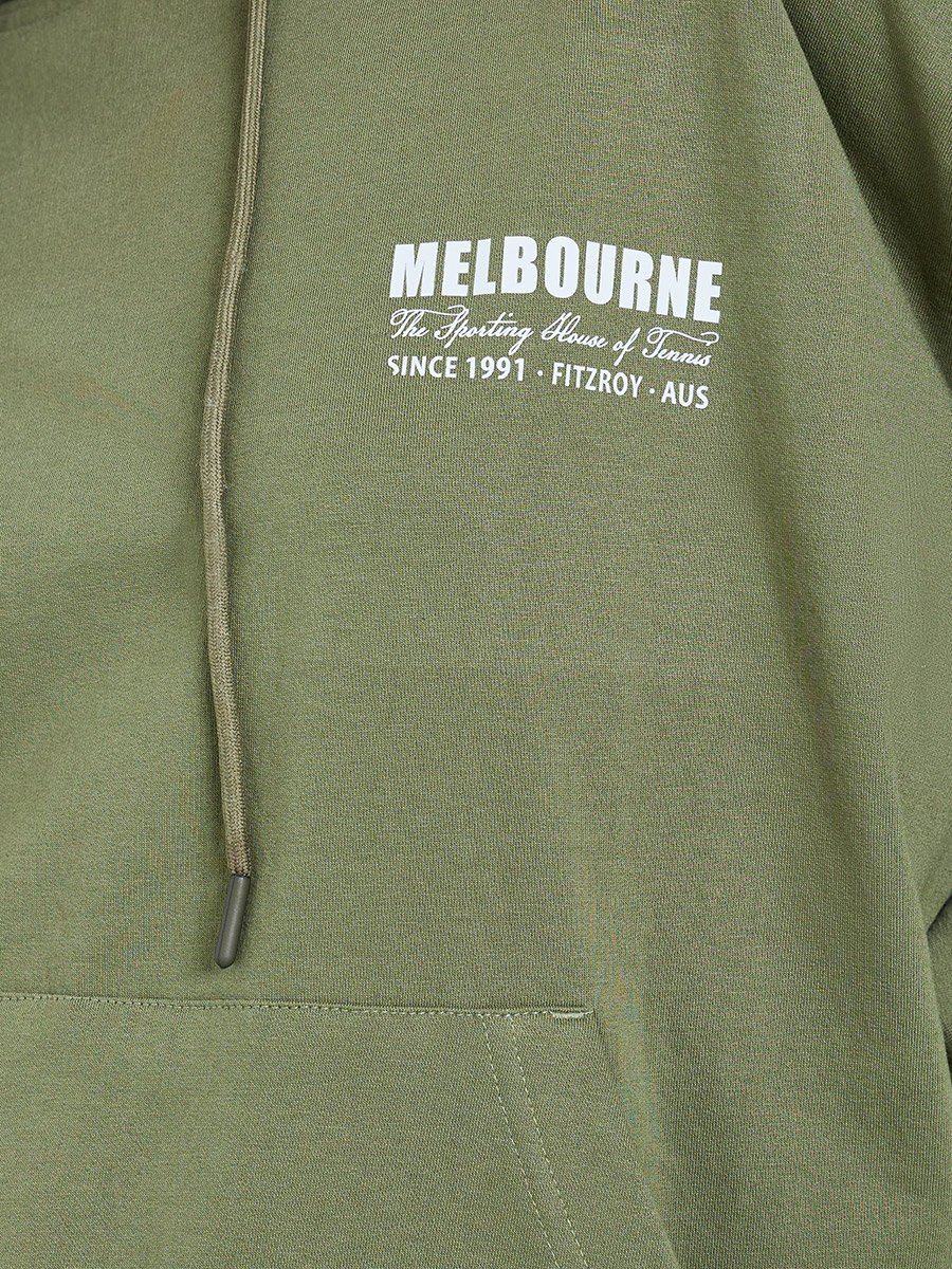 Women Olive Green Oversized Hoodie
