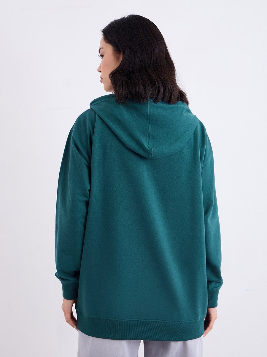 Green Los Angeles Embroidered Hoodie