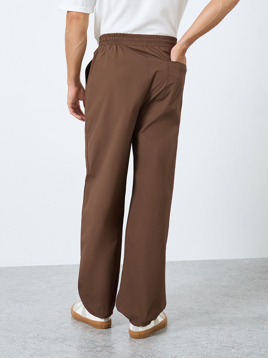 Oversized Parachute Pants with Drawstring