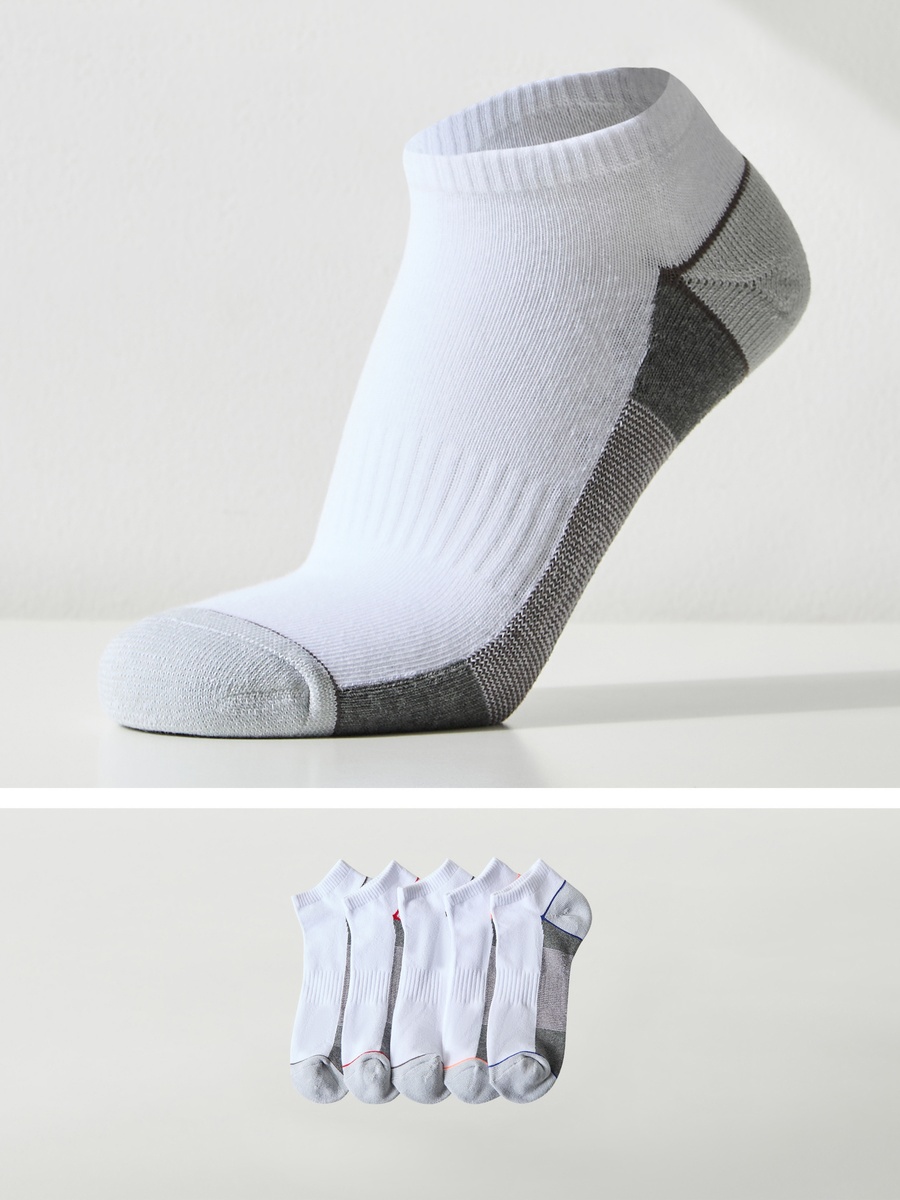 Set of 5 - Textured Ankle Length Socks