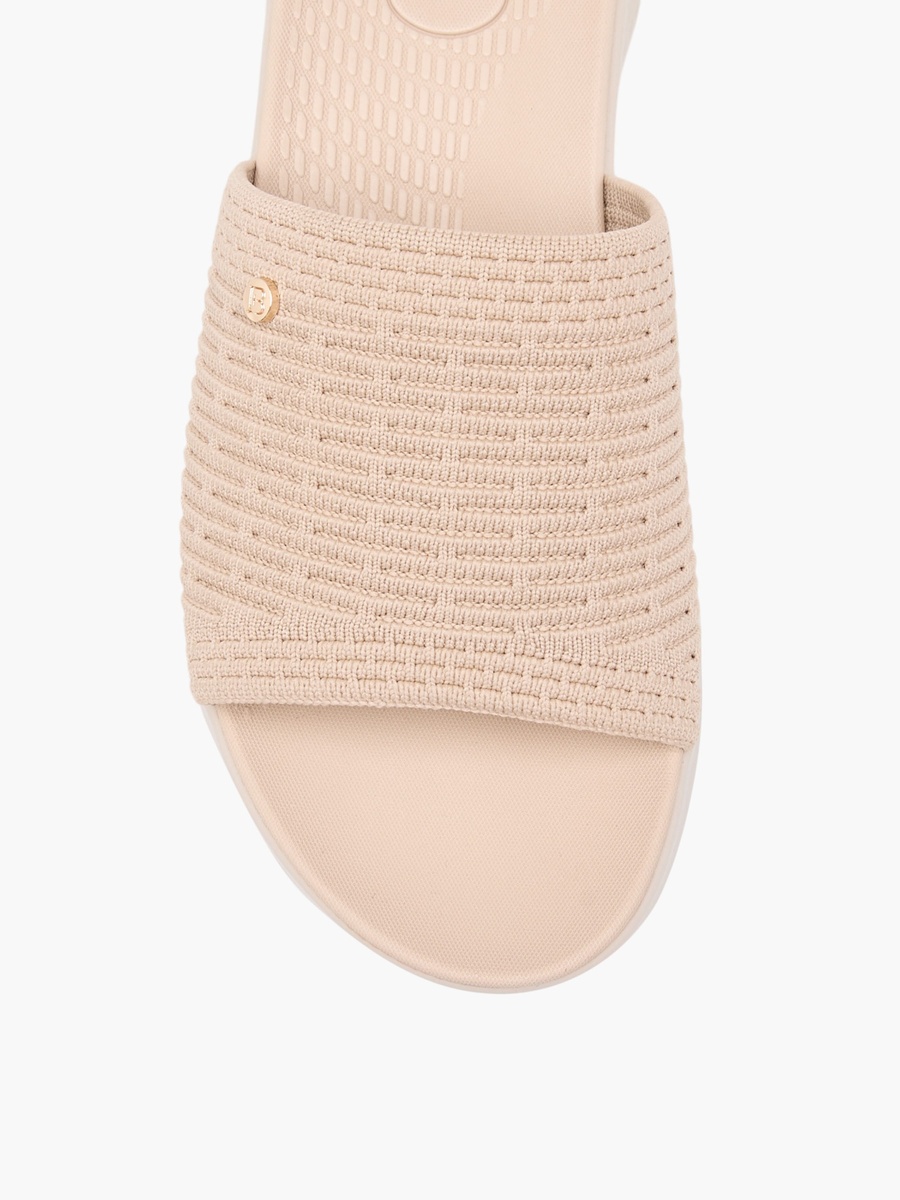 Floral Bella Textured Slip-On Sandals
