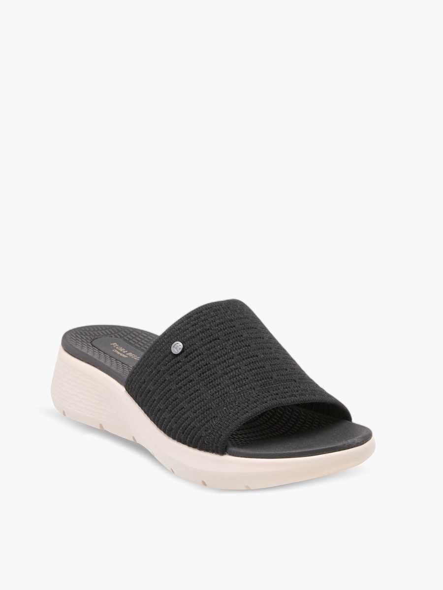 Floral Bella Textured Slip-On Sandals