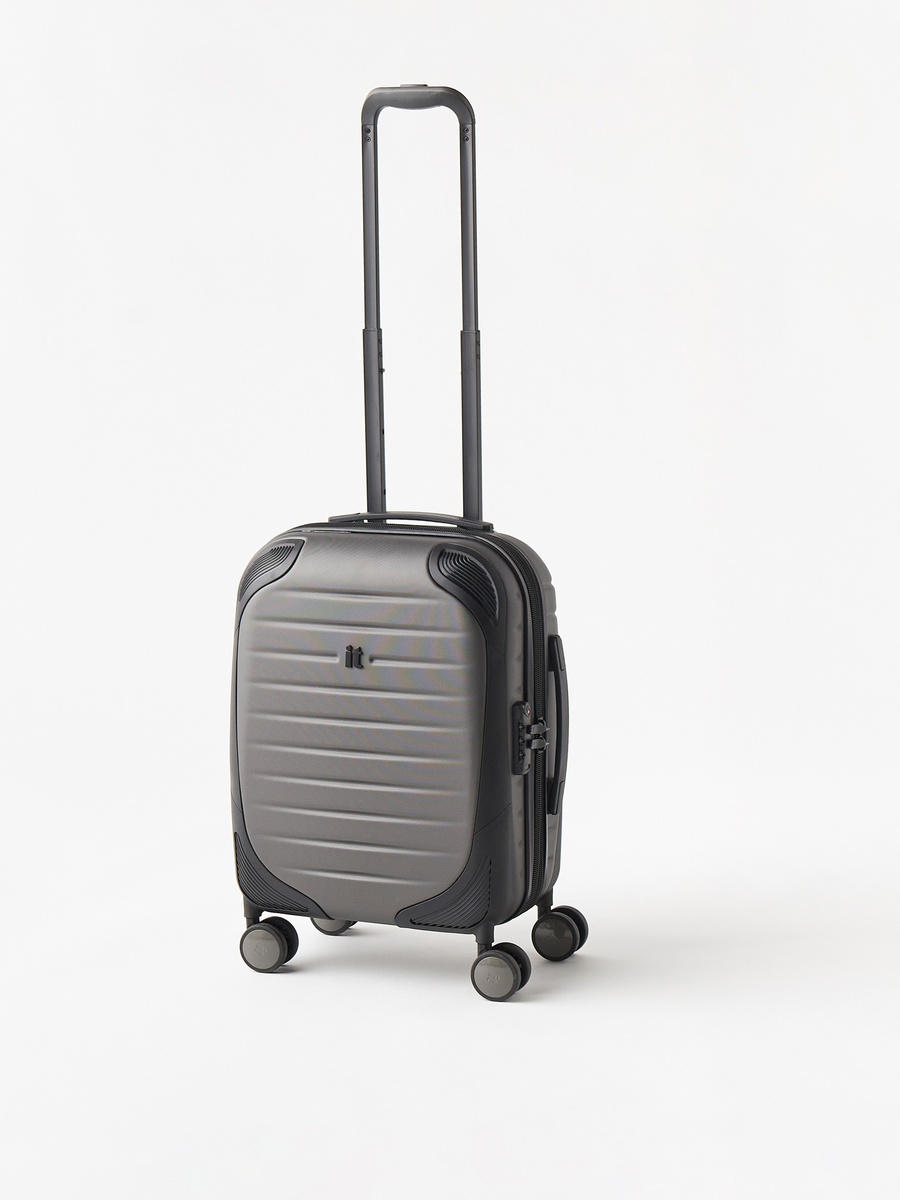 Textured Hardcase Trolley with Retractable Handle - 20 inches Cabin Bag