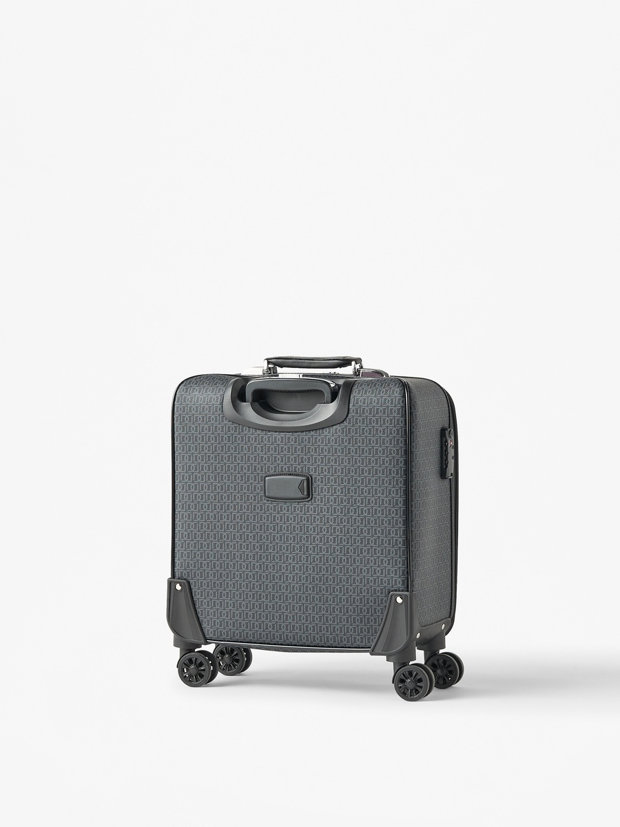 All-Over Print Softcase Trolley with Retractable Handle - 20 inches Cabin Bag