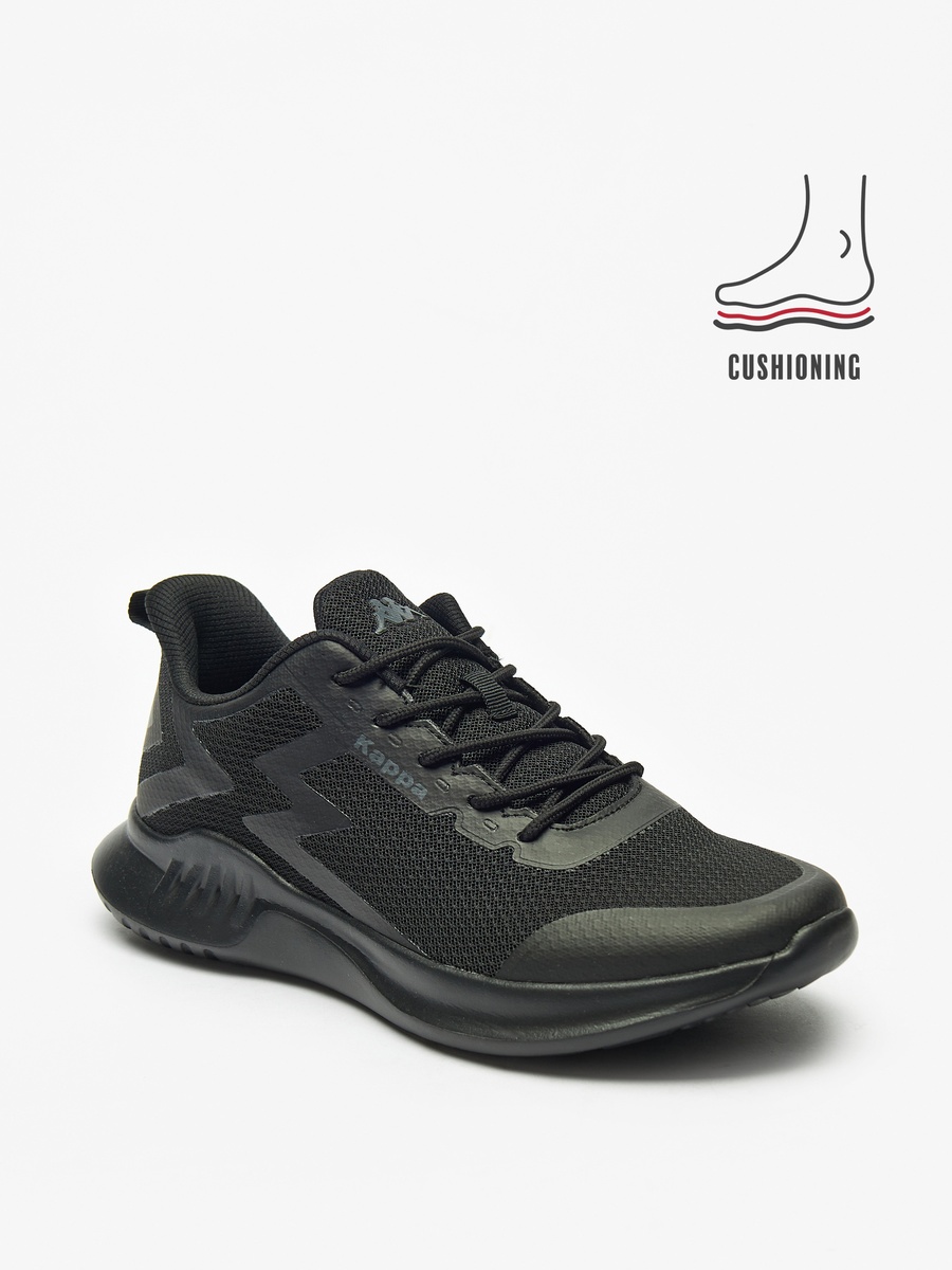 Textured Lace-Up Sports Shoes with Cushioning