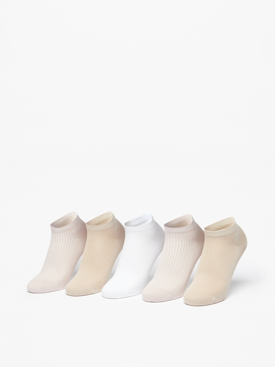 Textured Ankle Length Socks - Set of 5