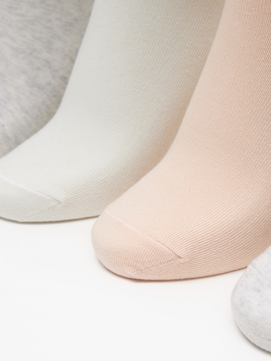 Heart Print Ankle Length Socks - Set of 5