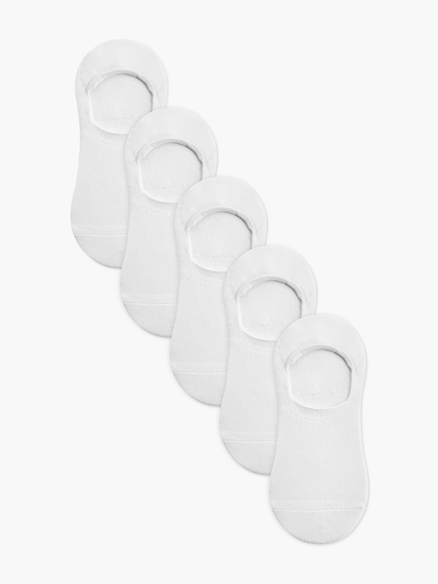 Solid No Show Socks - Set of 5