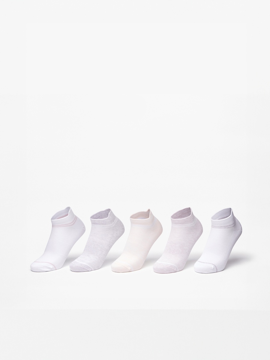 Striped Ankle Length Socks - Set of 5