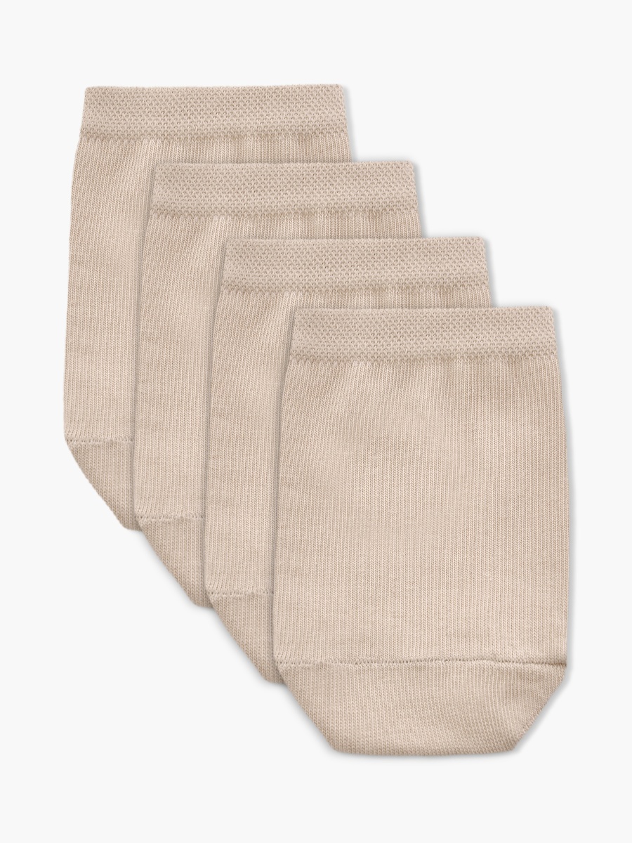 Floral Textured No Show Socks - Set of 3