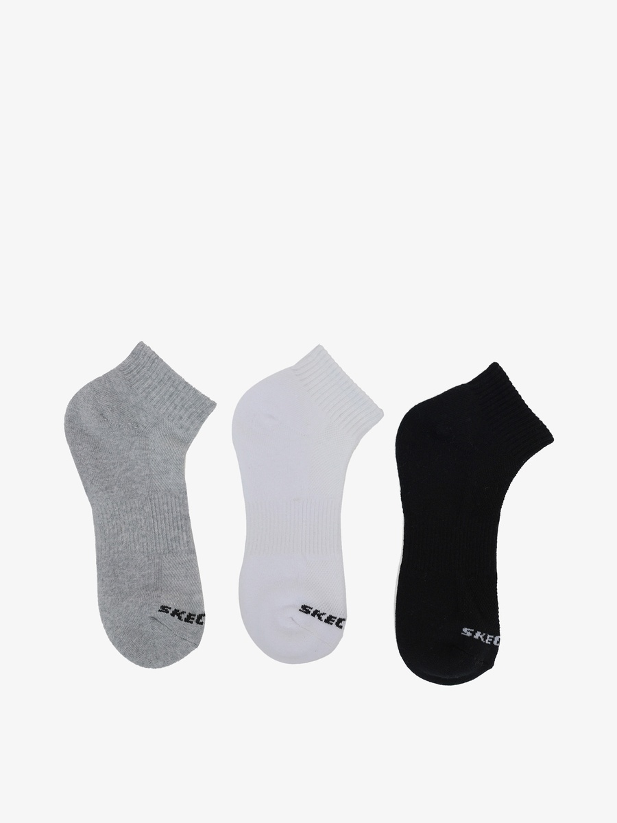 Logo Print Ankle Length Socks - Set of 3