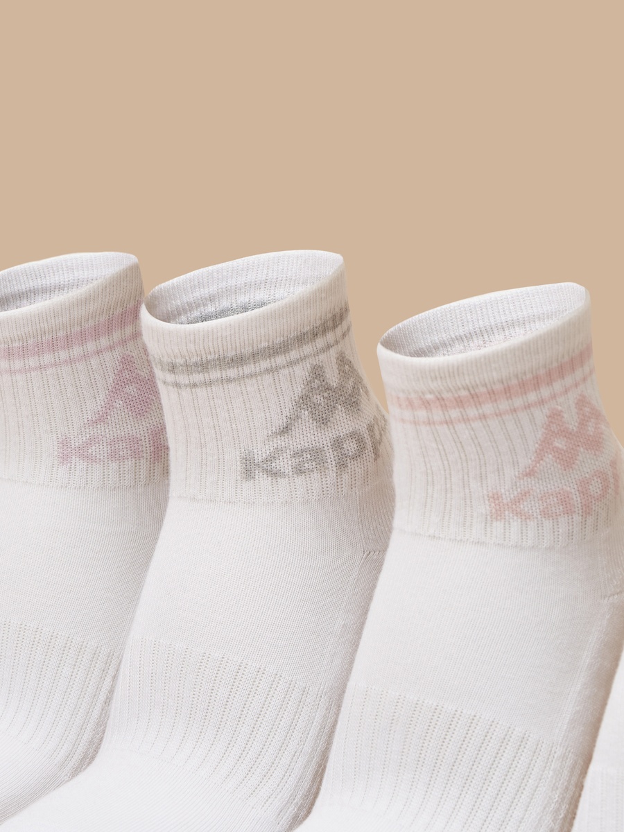 Logo Print Crew Length Socks - Set of 5