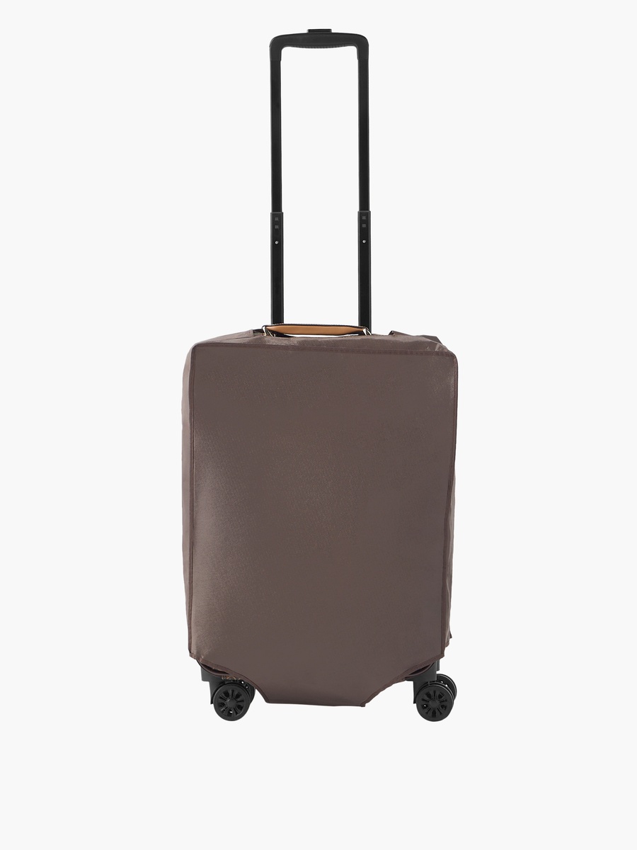 Monogram Print Softcase Trolley Bag with Retractable Handle