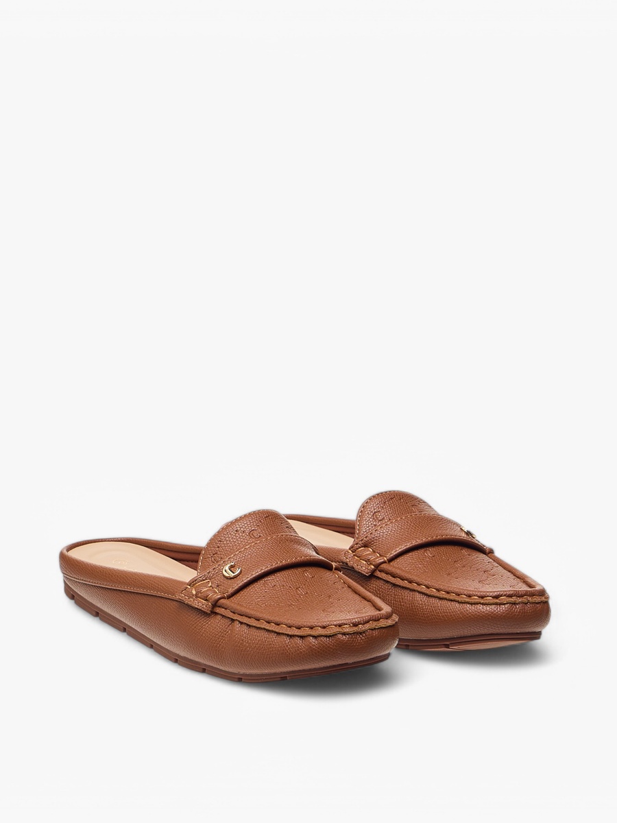 Textured Slip-On Mules