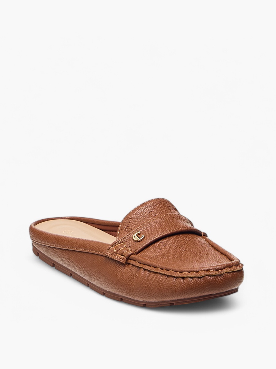 Textured Slip-On Mules