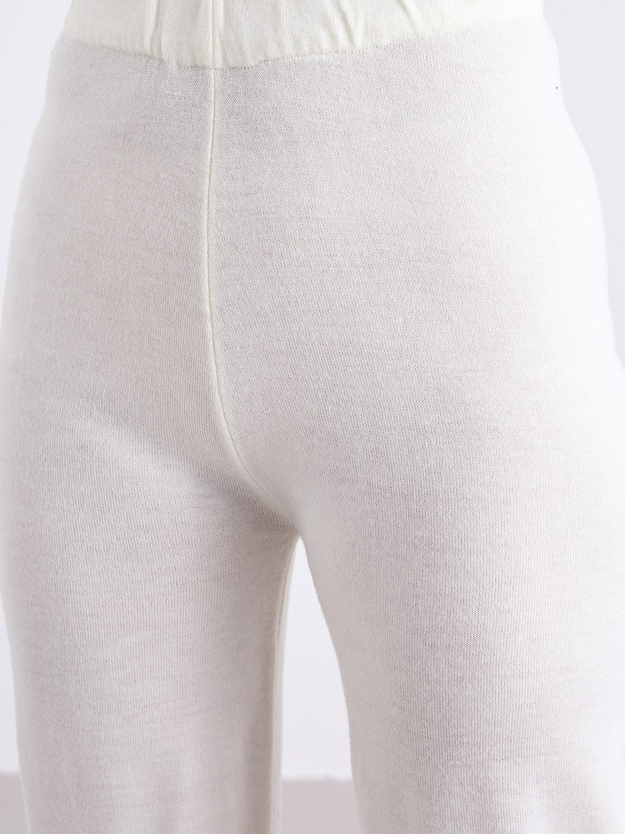 Off White Knit Sweater and Trousers Co-Ods