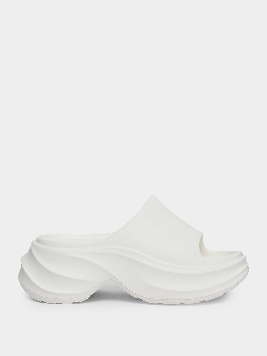 Wedge Heeled Slip-on Flip Flop