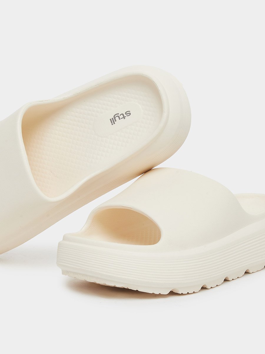 Basic Open Toe Flatform Slides