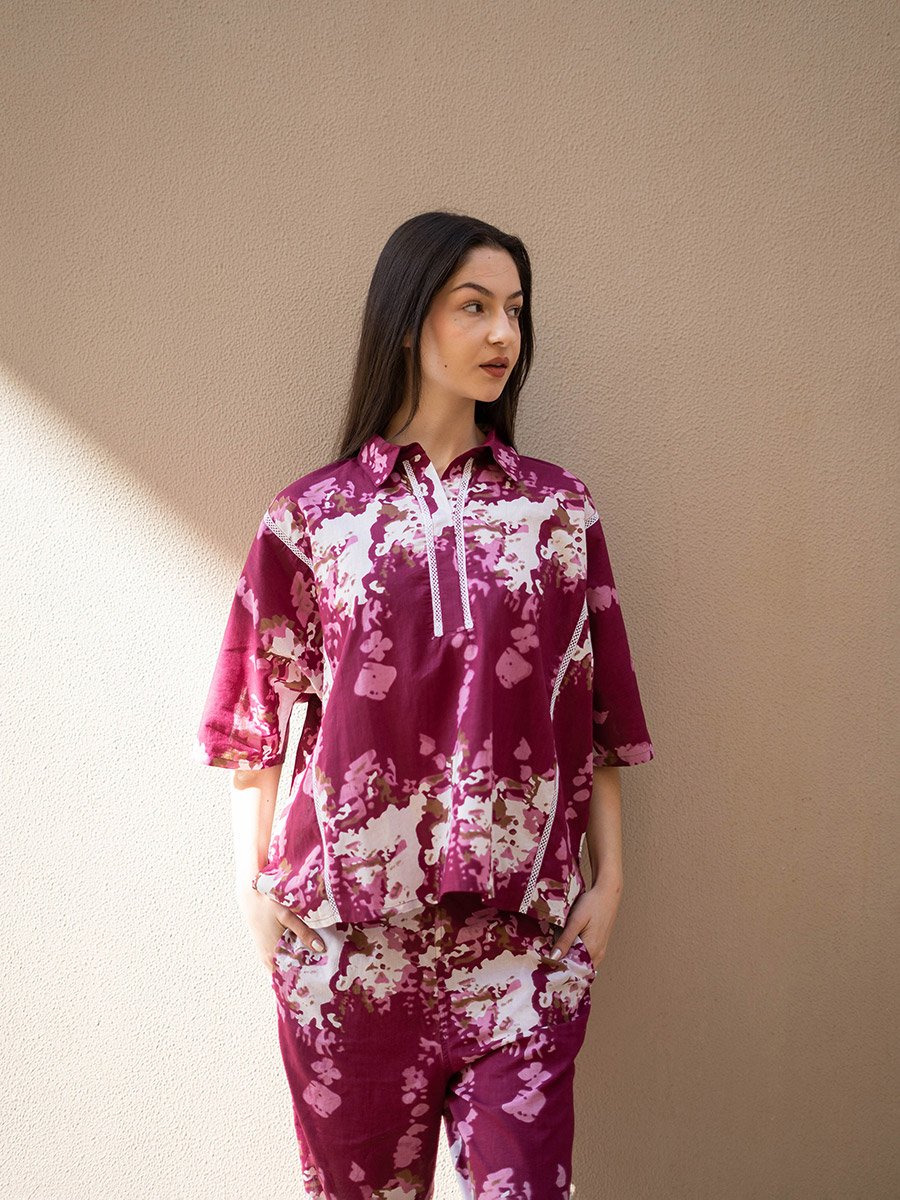 Pure Cotton Printed Top and Pyjama Set