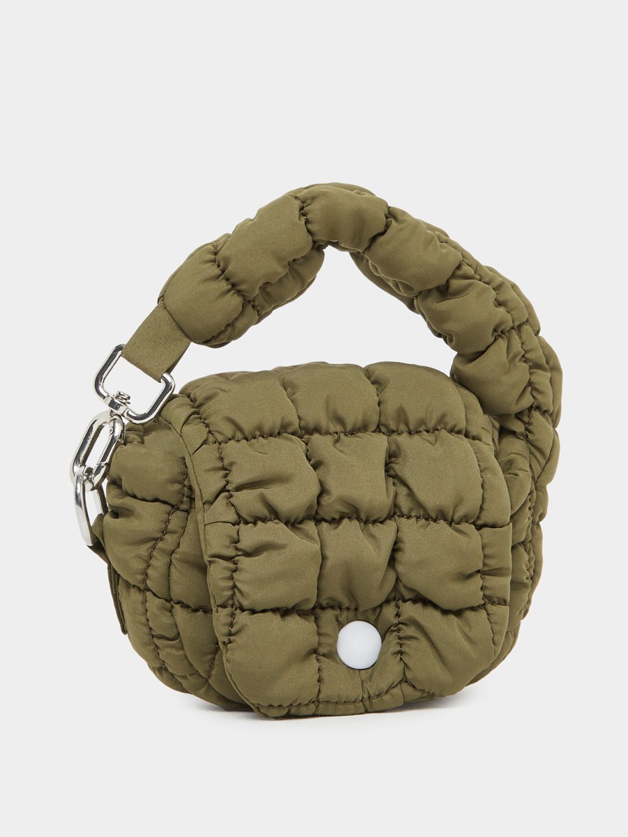 Asymmetric Handle Quilted Handbag