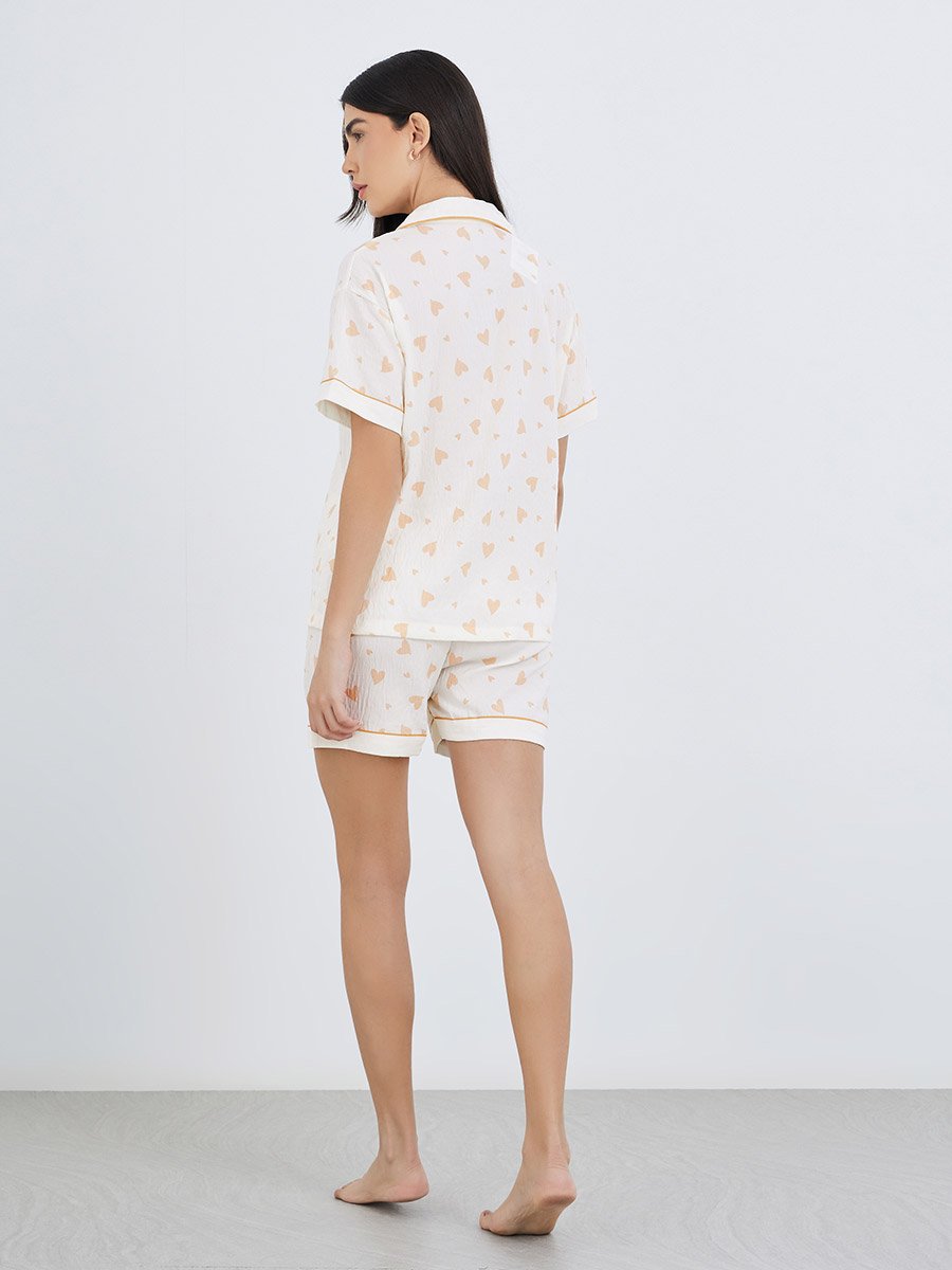 Pack of 3 - Bear Print Cotton Shirt, Pants and Shorts