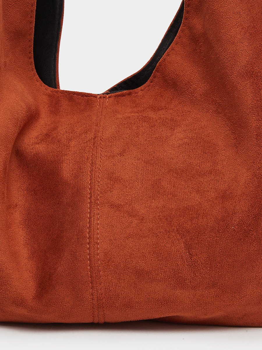 Suede Texture Shoulder Bag