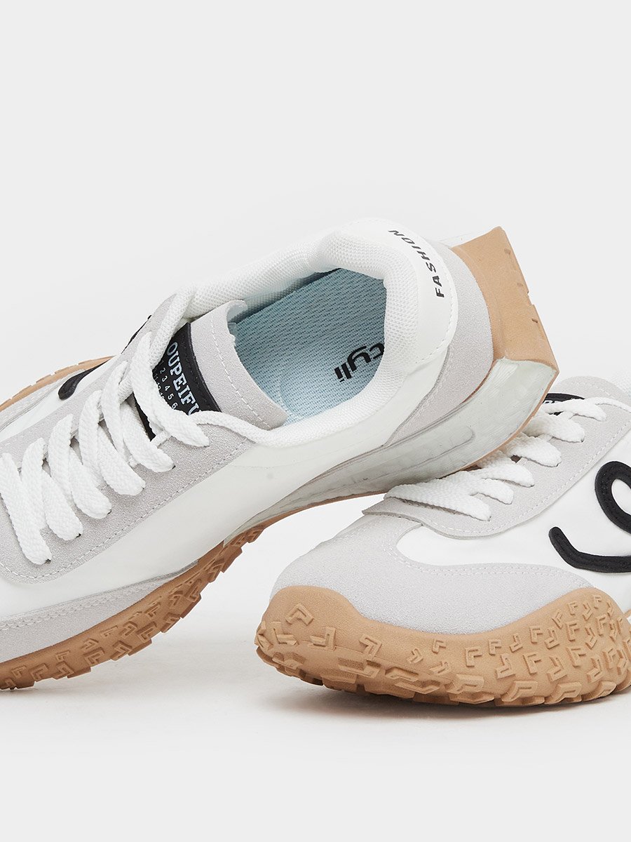 Color Block Lace Up Sneakers
