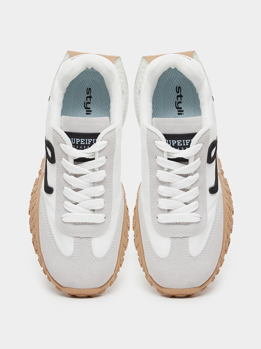 Color Block Lace Up Sneakers
